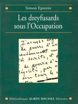 cover image of Les Dreyfusards sous l'Occupation